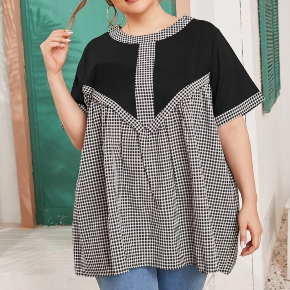 NWOT | Gingham Top